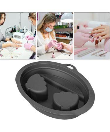 Bol Ongles D poseur Bassin De Manucure Pour Les Mains Bol de Trempage Compact en Silicone pour Maison & Institut Gris - Buy Online on GoSupps.com
