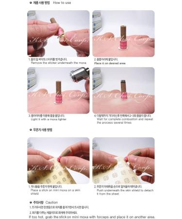 Kang HWA Stick-On Mini Moxa - Green | 45c to 50c | Natural Moxibustion Therapy - Buy Online on GoSupps.com