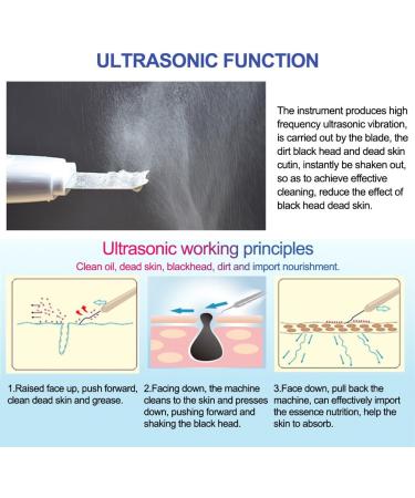 Skin Scrubber Multi-functional Ultrasound Facial Scrubber Spatula Electric Rechargable Facial Beauty Instrument for Deep Cleansing Skin Toning Nutrient Absorption - Buy Online on GoSupps.com