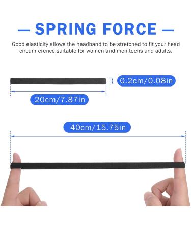 Sibba Elastic Sports Tirt Bands - 4 Pack Athletic Silicone Bands for Football Exercise & Mini Welding - 2 Black & 2 White - Buy Online on GoSupps.com