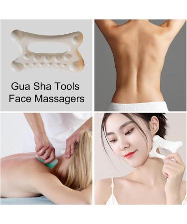 Sha Tools | Natural Resin One-Hand Face Massager | Strees Relief Scraping Tool Portable Skin Care Tools Anti Age Sha Stone for Muscle Relief Leg Spa Skin Foot Buogint - Buy Online on GoSupps.com
