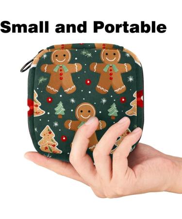 MuooouM Women's Merry Christmas Menstrual Cup & Bandage Pads Storage Bag - Portable Feminine Care Pouch for Teen Girls - Color 4 - Buy Online on GoSupps.com