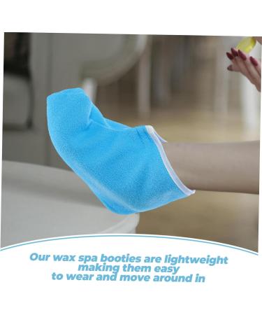 Ipetboom Couvre-pieds en Cire de Paraffine Spa pais Maintien S curit Bleu Blanc Thermor gulateur Soin Pieds Relaxation - Buy Online on GoSupps.com