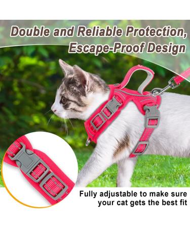 Escape Proof Cat Harness and Leash Set with ID Tag Pocket - X-Small Pink - Buy Online on GoSupps.com