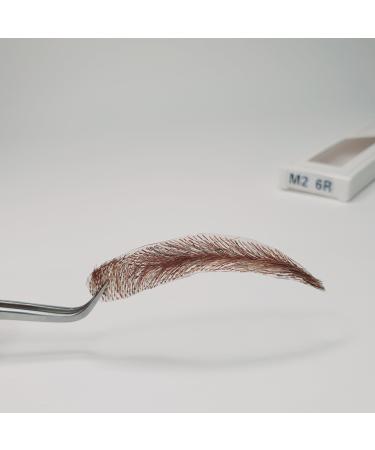Ey brows 100% real hair to stick on handmade eyebrow wigs false eyebrows eyebrows stickers replacement-eyes brows fake eyebrows (M2-6R)