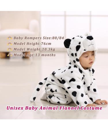 Doladola Unisex Baby Toddler Romper Jumpsuit Hooded Cartoon Sleepsuit - Snow Leopard | 3.5-4.5 Years - Buy Online on GoSupps.com