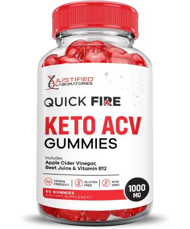 (2 Pack) Quick Fire Keto ACV Gummies Advanced Formula 1000MG QuickFire Keto Gummies Apple Cider Vinegar Formulated with Pomegranate Beet Juice Powder B12 Vegan Non GMO 120 Gummys 60 Count (Pack of 2) - Buy Online on GoSupps.com