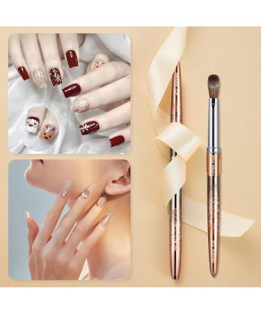 Shine Chance Size 12 Acrylic Nail Brush - 100% Real Kolinsky Art Brush for Acrylic Powder Application - Handmade Manicure Tool for DIY and Professional Use - Buy Online on GoSupps.com