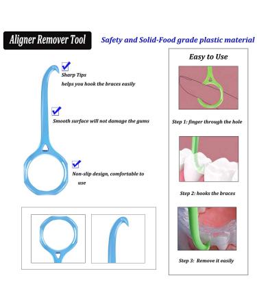 EvaGO Aligner Removal Tool - 4 Pack Blue | Oral Care Accessories for Invisible Removable Braces - Buy Online on GoSupps.com