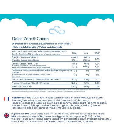 Nuvola Zero - Dolce Zero Cocoa Tartlet Carbohydrate-Free Sugar Free Lactose Free Gluten Free High Fiber Pack of 12 Mad - Buy Online on GoSupps.com