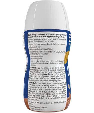 Ensure NutriVigor Nutritonal Shake 220ml x 12 Chocolate Flavour Support Strength Energy and Immunity|Food supplement with Protein 27 Vitamins and Minerals |With Vitamin D Vitamin C and Vitamin B Chocolate 220 ml (Pack of 12) - Buy Online on GoSupps.com