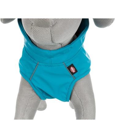 Trixie Vimy Dog Raincoat L - Turquoise Waterproof Jacket with Reflective Elements Adjustable & Comfortable 50 cm - Buy Online on GoSupps.com