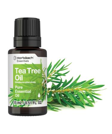 Horb ach Tea Tree Essential Oil | .51 fl oz (15mL) | Therapeutic Grade | for Massage Bath Diffuser DIY Projects & More