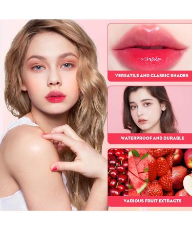 Shop Korean Lip Tint Stain Set - Waterproof Long Lasting & Plumping - 4 Fruit Flavors for Lips & Cheeks - Buy Online on GoSupps.com