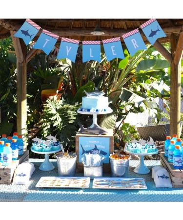 Shark Cupcake Toppers Silver Glitter Shark Fin Cake Toppers Ocean Animals Theme Cake Decor Shark Family Baby Shower Birthday Party Cake Decorations (Set of 24) - Buy Online on GoSupps.com