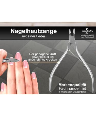 High-Quality Precision Cuticle Nippers - Excellent-Solingen 7mm Stainless Steel Cutting Surface for Perfect Nail Care - Buy Online on GoSupps.com