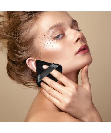 Pimoys 4-Piece Powder Puff Set for Face and Body Makeup - Velour Triangle Puffs for Loose Powder, Foundation, and Setting Powder - Wet and Dry Beauty Tool in Black - Buy Online on GoSupps.com
