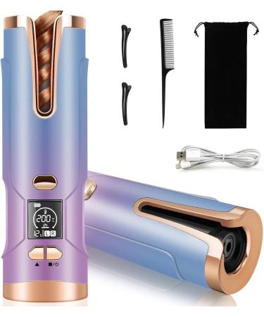 Automatic Cordless Curling Iron | 5200mAh Hair Curler with Adjustable Temperatures & Timers - Multicolored - Buy Online on GoSupps.com