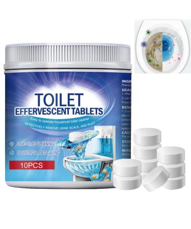 KOAHDE WC Cleaning Tablets Toilet Fresh Tablets Toilet Bowl Deep Cleaning Tablets Power Fizz Tablets WC Automatic Cleaning Tablets Toilet Cleaner Tablets Toilet Cistern Cleaning Tablets 10Pcs