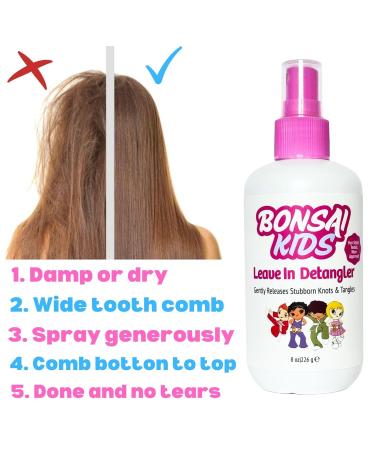 Detangler Spray for Kids - Instant Tangle Release for Toddlers & Biracial Hair - 8oz Hair Detangler Spray - Buy Online on GoSupps.com