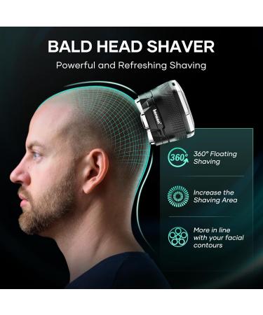 kensen 6D Head Shavers for Bald Men Magnetic Blade Replacement Head Wet and Dry Compatible with 6D Head Shavers for Magnetic Blade Head Razor Men's - Buy Online on GoSupps.com