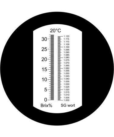 Buy Dual Scale Beer Wort Refractometer with ATC - SG 1.000-1.120 & BRIX 0-32% - International Shipping Available - Buy Online on GoSupps.com