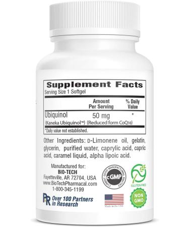 Buy Bio-Tech Ubiquinol (CoQH-CF) 90 Softgels - Premium Antioxidant for Heart Health | Fast International Shipping - Buy Online on GoSupps.com