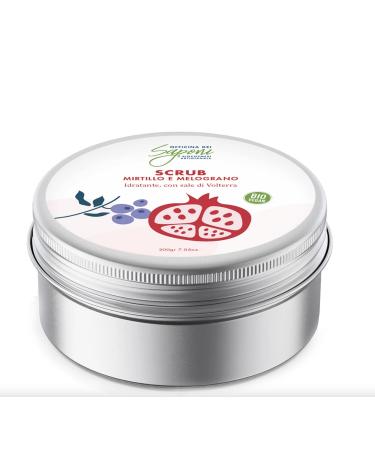 Officina dei Saponi Organic Body Scrub Blueberry and Pomegranate 100% Natural Vegan 200g