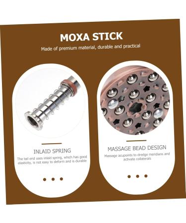 FOMIYES Copper Moxa Massage Roller & Burner Set | Moxibustion Tools & Gifts for Moxibustion Therapy - Buy Online on GoSupps.com