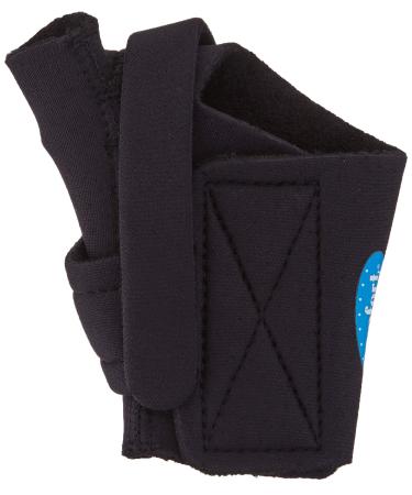 Comfort Cool Thumb CMC Restriction Splint, Provides Direct Support for The Thumb CMC Joint While Allowing Full Finger Function, Right Hand, Medium, Black, 78405