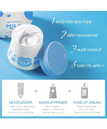 Milk Face Skincare Kit | Hydrating Cream Cleanser Eye Cream & Sunscreen for Glowing Skin Reduces Roughness & Pore Size - Buy Online on GoSupps.com