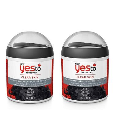 Yes To Tomatoes Detoxifying Charcoal DIY Powder-To-Clay Mask - 1oz | Detox & Clean Skin for All Skin Types | International Shipping Available - Buy Online on GoSupps.com