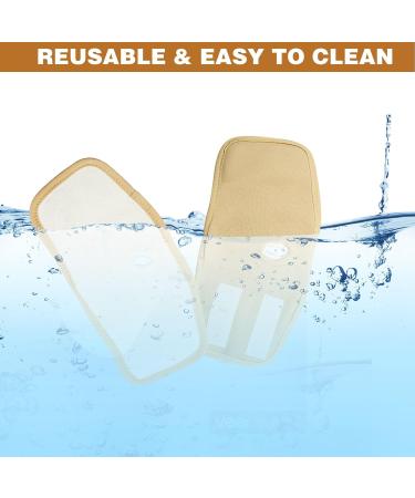 Organic Castor Oil Pack Set - 2 Reusable Wrist Wraps with Hook Closure | Castor Oil Pads & Patches for Natural Healing - Buy Online on GoSupps.com