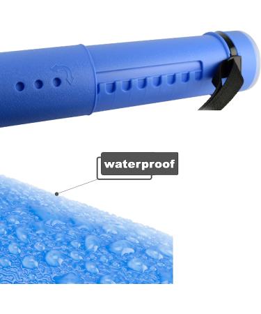 2-Pack Extendable Poster Tubes Expand from 24.5 to 40 with Shoulder Strap | Carry Documents Blueprints Drawings and Art | Blue and Yellow Portable Durable Round Storage Cases with Lids and Labels - Buy Online on GoSupps.com