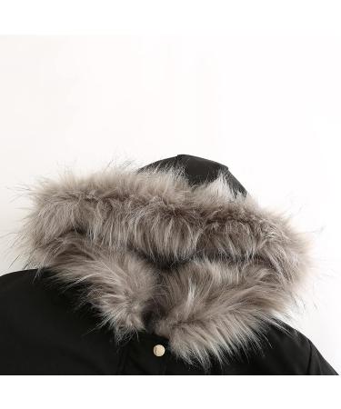 Shop Hanxiulin Women's Oversized Fleece Jacket - Plush Windproof & Elegant Winter Coat in XL Black - Buy Online on GoSupps.com