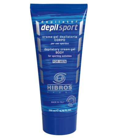 HIBROS Cr me d pilatoire pour hommes douche peau sensible pilation jambes bras poitrine dos gel d licat professionnel indolore sport cyclisme limination des poils durs ind sirables 200 ml