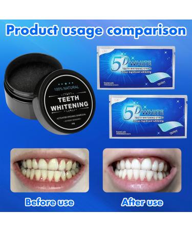 Aronrave Activated Charcoal Toothpaste Powder - Natural Teeth Whitening & Cleaning for Bright White Teeth - Buy Online on GoSupps.com