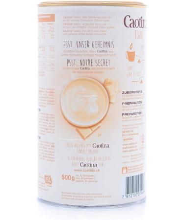Caotina blanc Poudre de Cacao avec du Chocolat Blanc Suisse Chocolat Chaud Lot de 3 3 x 500g - Buy Online on GoSupps.com
