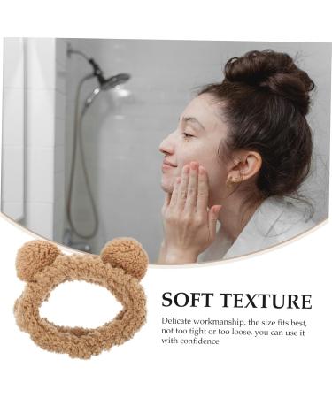 NUSITOU Bear Face Wash Headband Cartoon Wash Face Headband Wash Face Bear Hairband Bear Ears Hairband Cartoon Makeup Bear Headband Cartoon Wash Face Hairband Plush Hairband Plush Headband - Buy Online on GoSupps.com