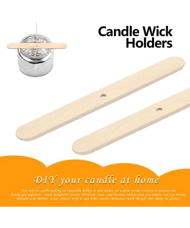 DINGPAI 100pcs Wooden Candle Wick Holders | Wick Clips for Candle Making Centering Tool - Buy Online on GoSupps.com