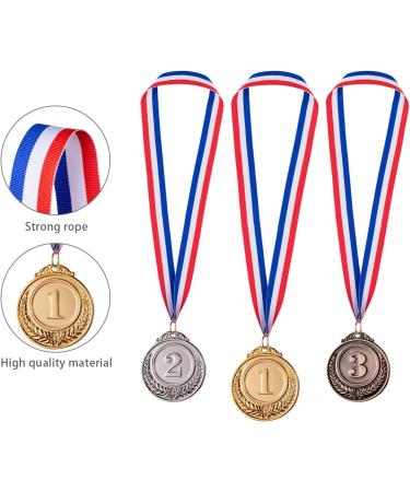 48 Pieces Gold Silver Bronze Winner Medals for Competitions - 2 Inches - Party Olympic Style - Buy Online on GoSupps.com