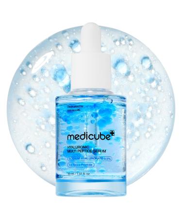 medicube Hyaluronic Multi Peptide PDRN Serum for Glowing and Soothing | Lightweight Water Plumping Radiant Facial Serum for All Skin Type Hydrating Moisturizer Korean Skincare | 30ml 1.01fl.oz.