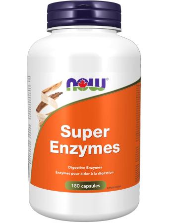 NOW Super Enzyme Capsules 180 Count & Foods Super Enzymes 90cap Capsules + Enzymes 90 Count (Pack of 1) - Buy Online on GoSupps.com