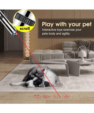 ANDICEQY Cat Laser Toy - 7 Adjustable Patterns for Indoor Pets - Long Range Training & Exercise - USB Rechargeable - Buy Online on GoSupps.com
