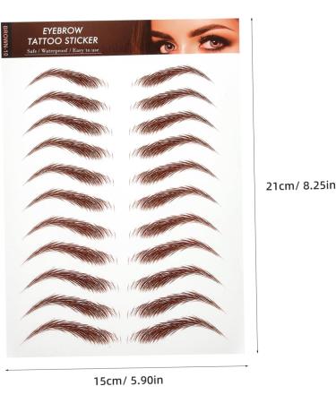 SOESFOUFU 5 Sheets Eyebrow Stickers Grooming Shaping Eyebrow Eyebrows Makeup Sticker Eyebrow Waterproof - Buy Online on GoSupps.com