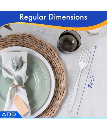 Ard Wholesale 100 Count Clear Extra Strong Forks Cutlery Box - Durable and Resistant - Buy Online on GoSupps.com