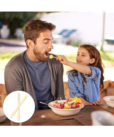350 PCS Bamboo Forks 3.5 Inch Disposable Food Bamboo Picks Mini Food Bamboo Forks Eco-Friendly Bamboo Picks for Appetizer Fruit Dessert Barbeque Snacks Sandwich - Buy Online on GoSupps.com