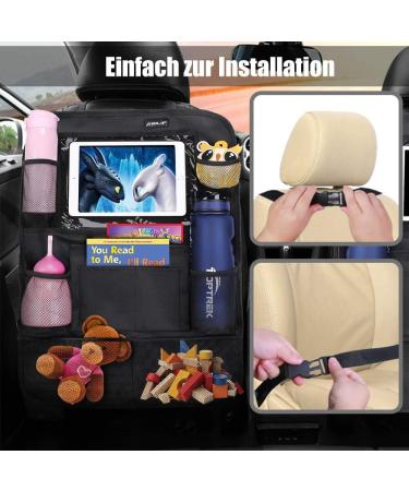 Ezilif Backrest Protection for Car - Waterproof 600D Oxford Seat Organizer for Kids with iPad Holder & Kick-Mat - Best Car Seat Protection - Buy Online on GoSupps.com