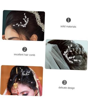 Beavorty Small Side Comb Wedding Hair Accessories Tiara Hair Accessories for Wedding Hair Side Comb Hair Accessories for Women Zinc Alloy Bride Hair Comb Rhinestones - Buy Online on GoSupps.com