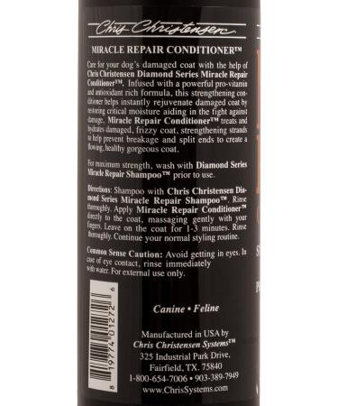 Chris Christensen Diamond Series Miracle Repair Conditioner - Professional Dog Care for Smooth Fur | 473ml - Long-Lasting & Deep Repair Formula - Buy Online on GoSupps.com